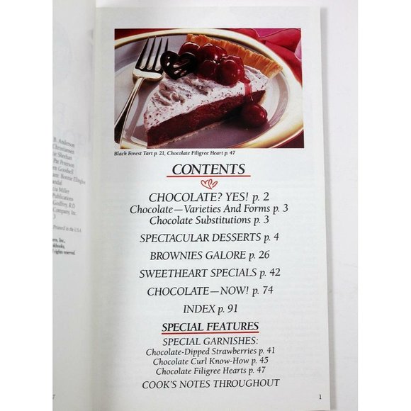 Pillsbury For Chocolate Lovers Rich, Rare and Glorious 1993 Cookbook - Picture 6 of 8